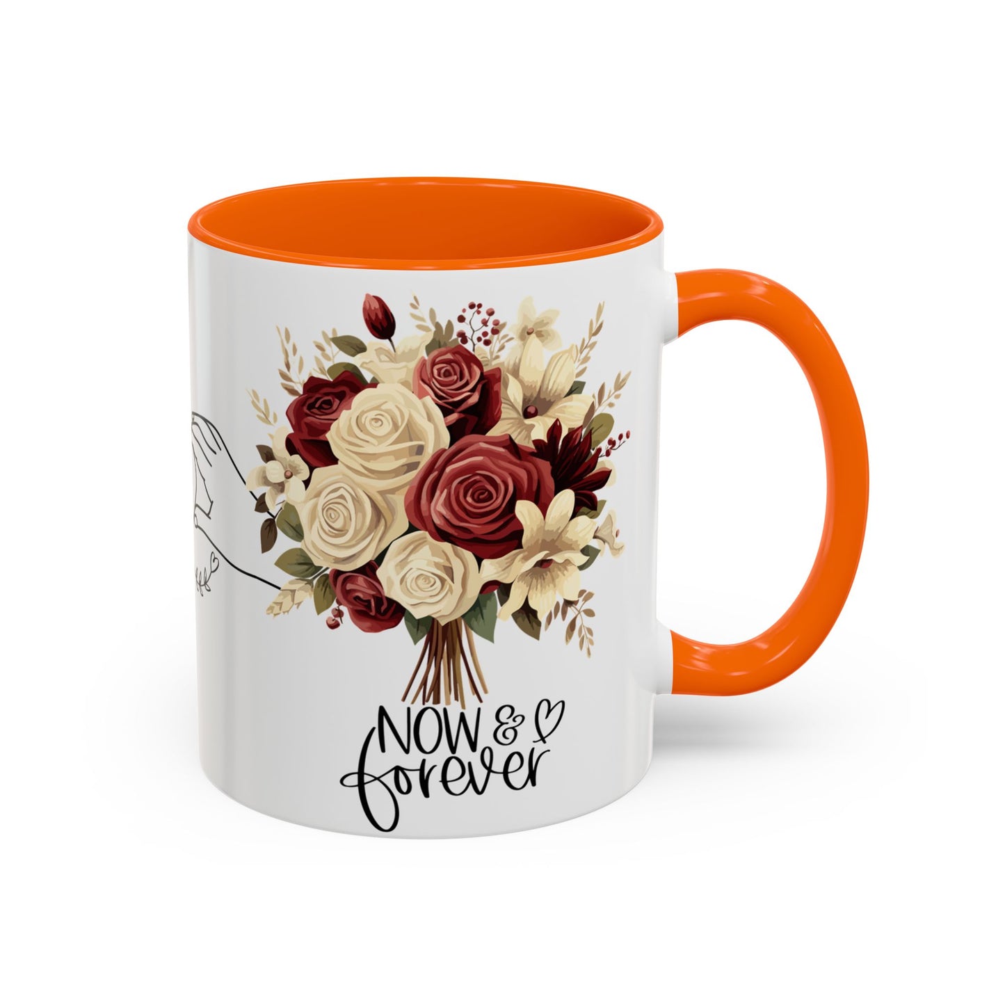 Romantic Coffee Mug - Love Drinking Tea Lovers Gift - Now and Forever Cup, 11, 15oz, Anniversary