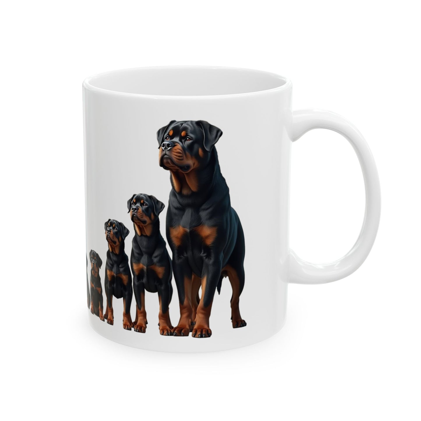 Rottweiler Ceramic Mug, Dog and Tea Coffee Lover Gift, 11oz 15oz Cup for Pet Owners, Animal Enthusiast Present, Funny Dog Quote, Pet Parent