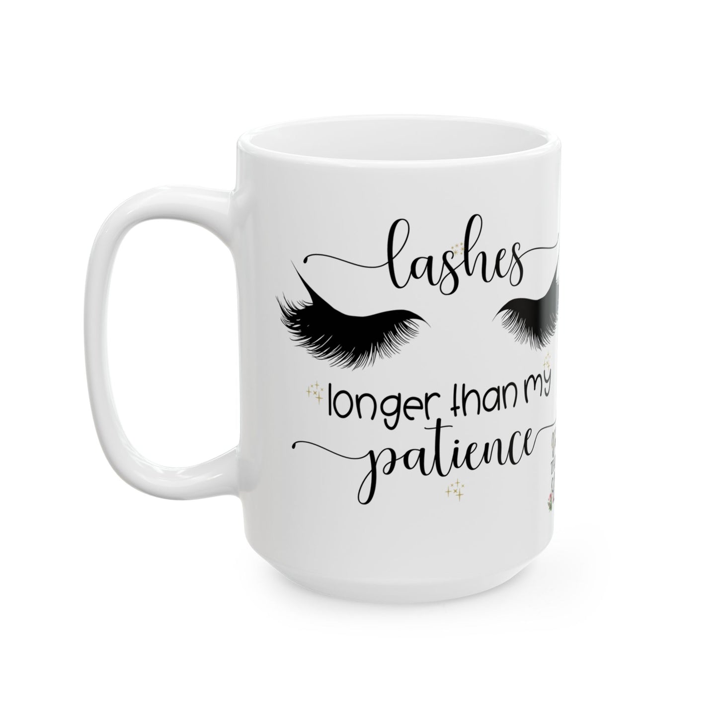 Eyelashes Ceramic Mug, Coffee & Tea Lover Gift, Eyes Lashes Lovers Cup, 11oz, 15oz, Cute Makeup Mug