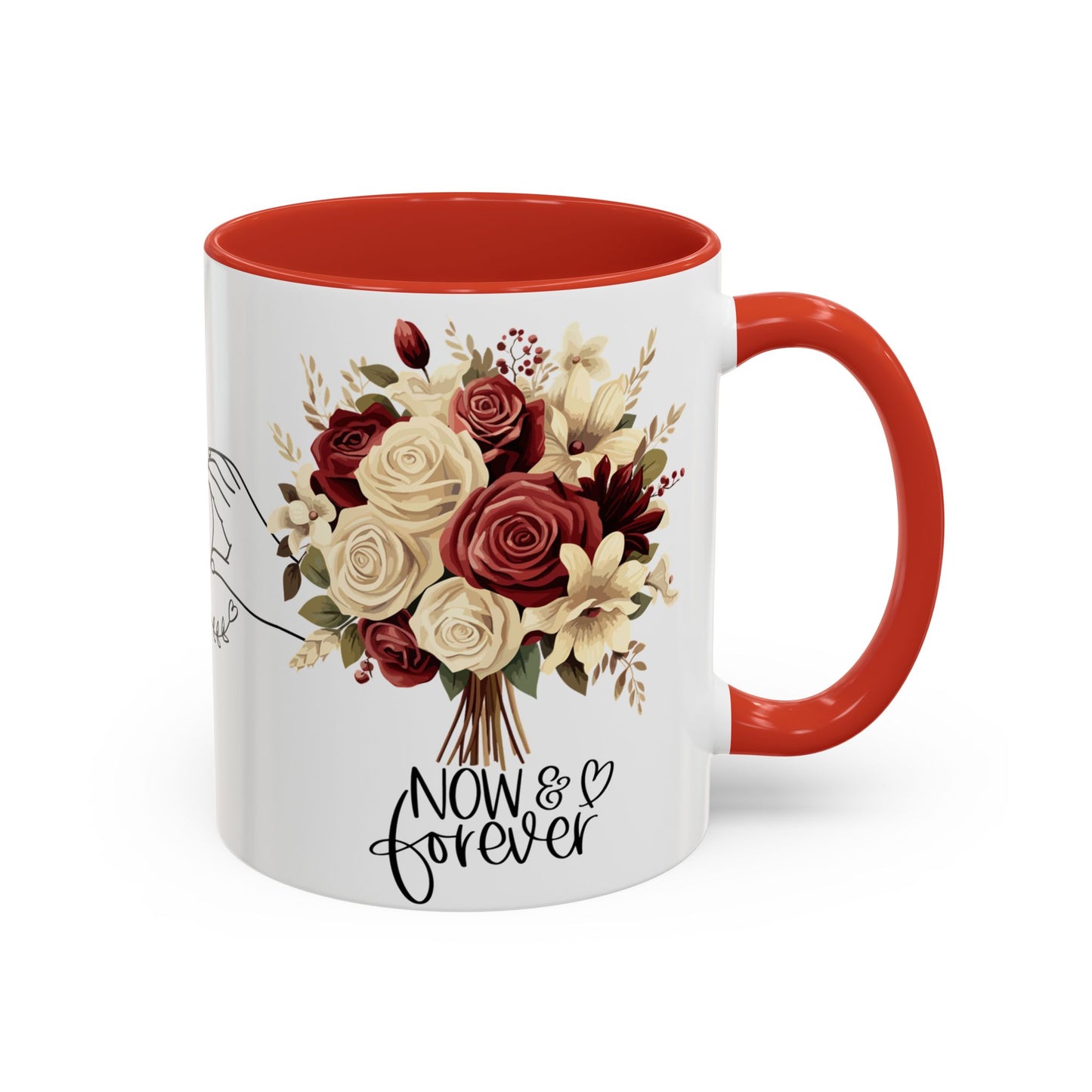 Romantic Coffee Mug - Love Drinking Tea Lovers Gift - Now and Forever Cup, 11, 15oz, Anniversary