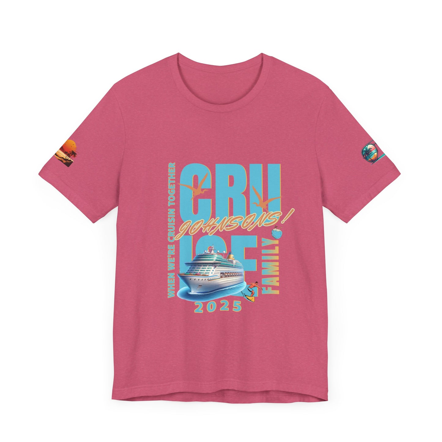 Family Cruise Unisex Tee, Family Vacation T-Shirt, Family Union Shirt, Beach Trip Top, Summer Holiday Apparel