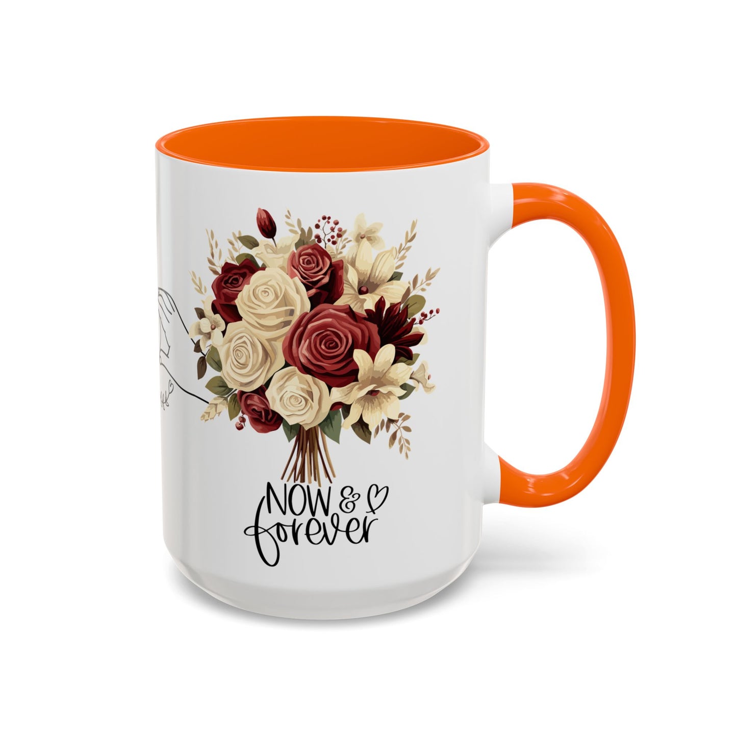 Romantic Coffee Mug - Love Drinking Tea Lovers Gift - Now and Forever Cup, 11, 15oz, Anniversary