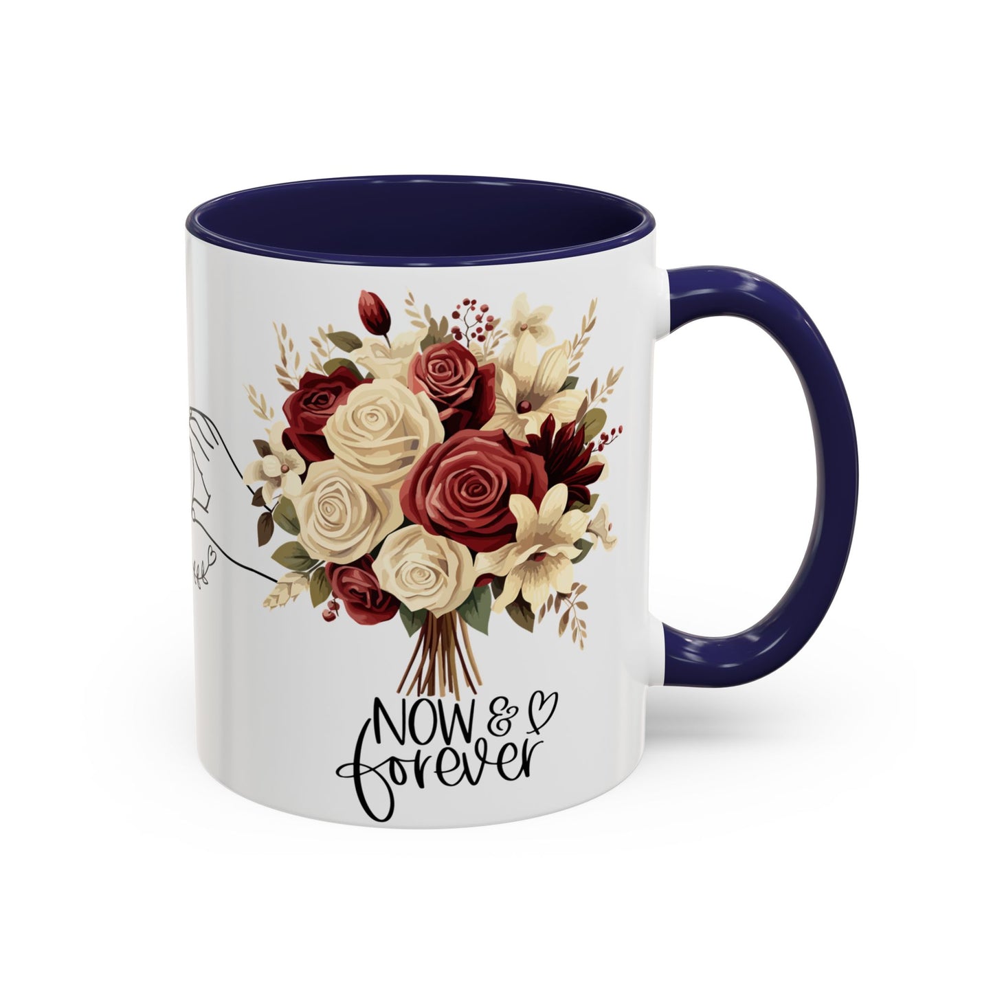 Romantic Coffee Mug - Love Drinking Tea Lovers Gift - Now and Forever Cup, 11, 15oz, Anniversary