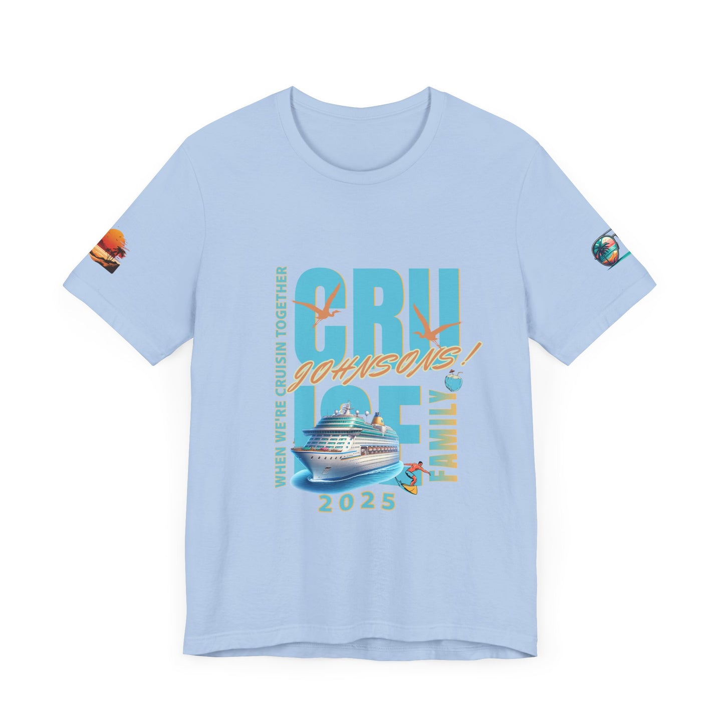 Family Cruise Unisex Tee, Family Vacation T-Shirt, Family Union Shirt, Beach Trip Top, Summer Holiday Apparel