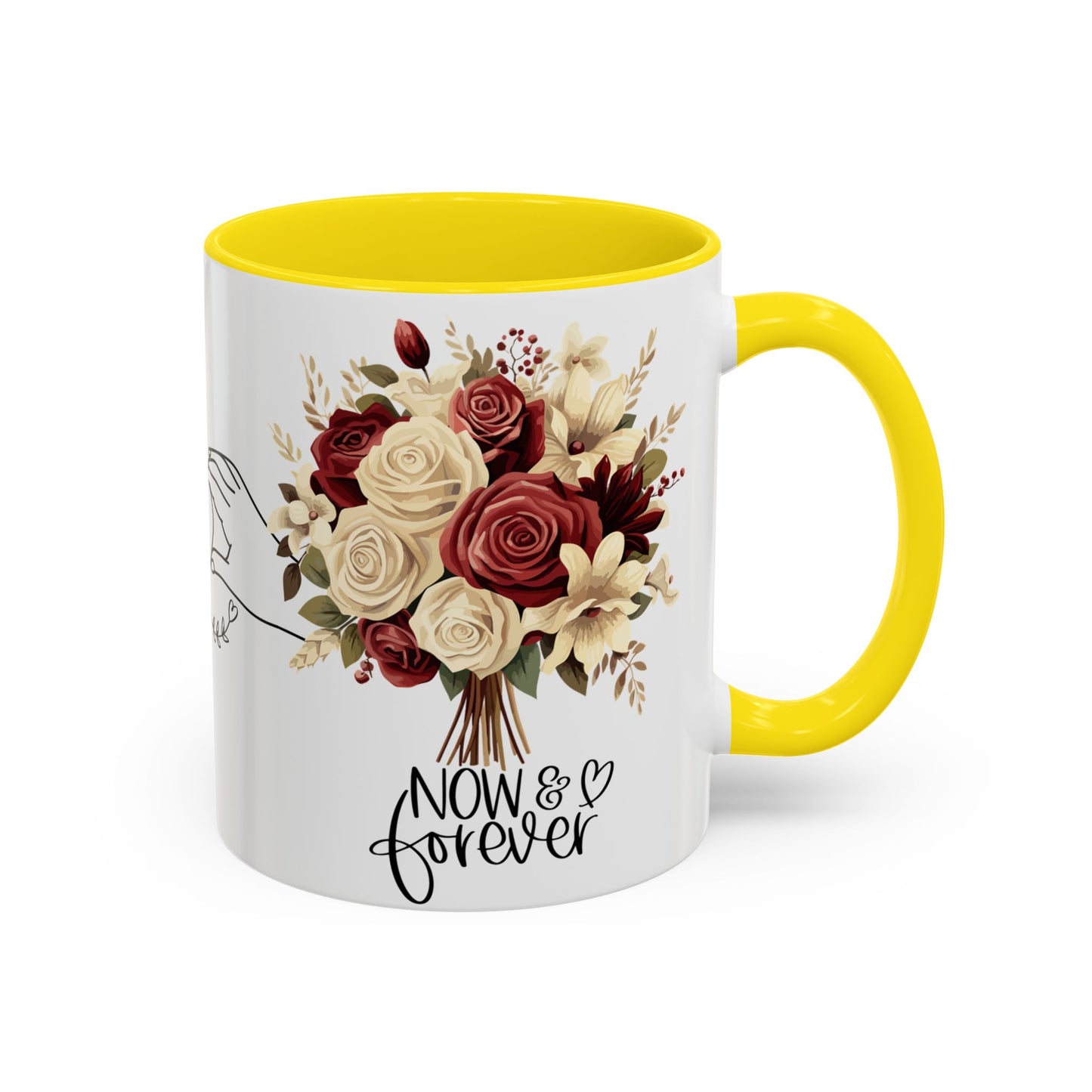 Romantic Coffee Mug - Love Drinking Tea Lovers Gift - Now and Forever Cup, 11, 15oz, Anniversary