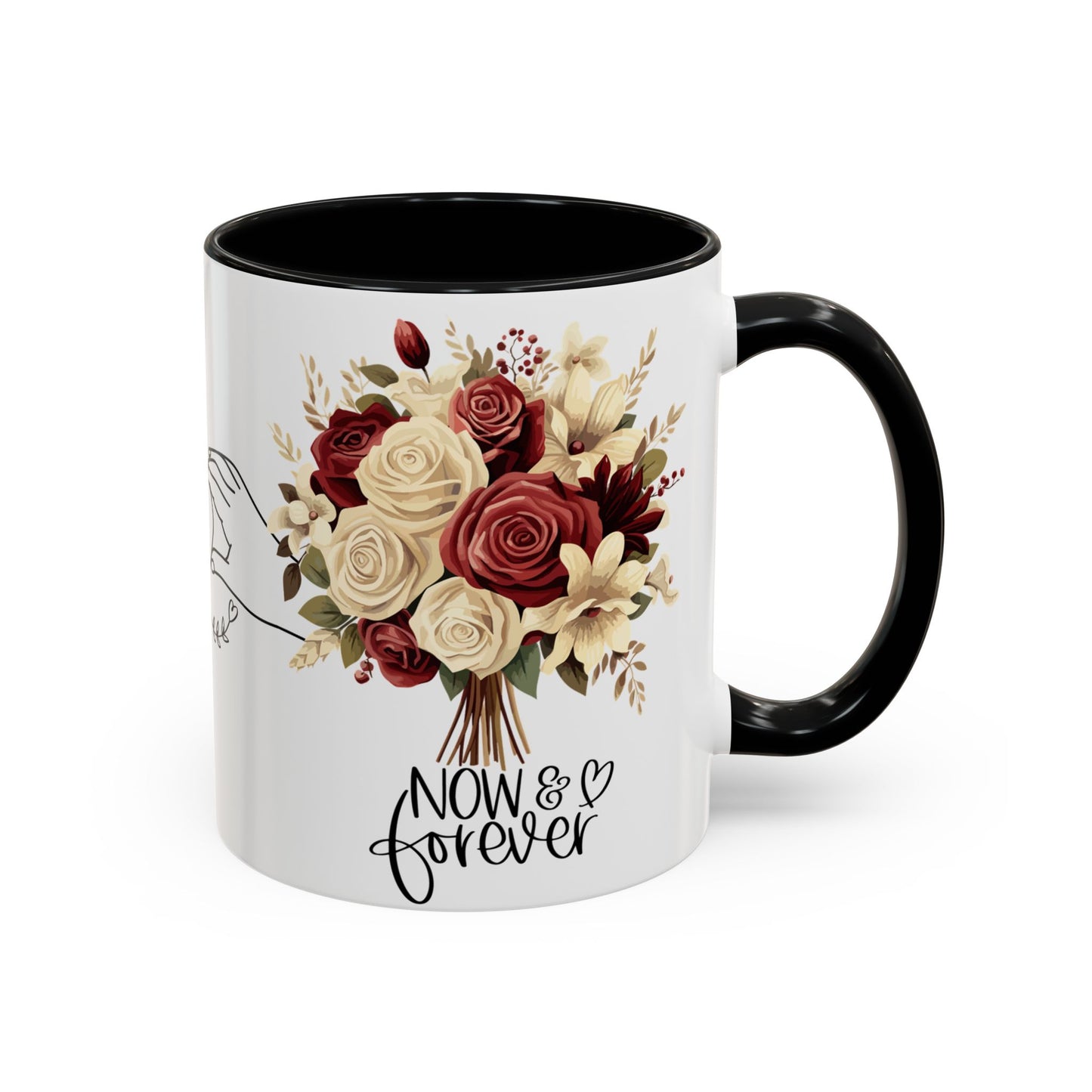 Romantic Coffee Mug - Love Drinking Tea Lovers Gift - Now and Forever Cup, 11, 15oz, Anniversary