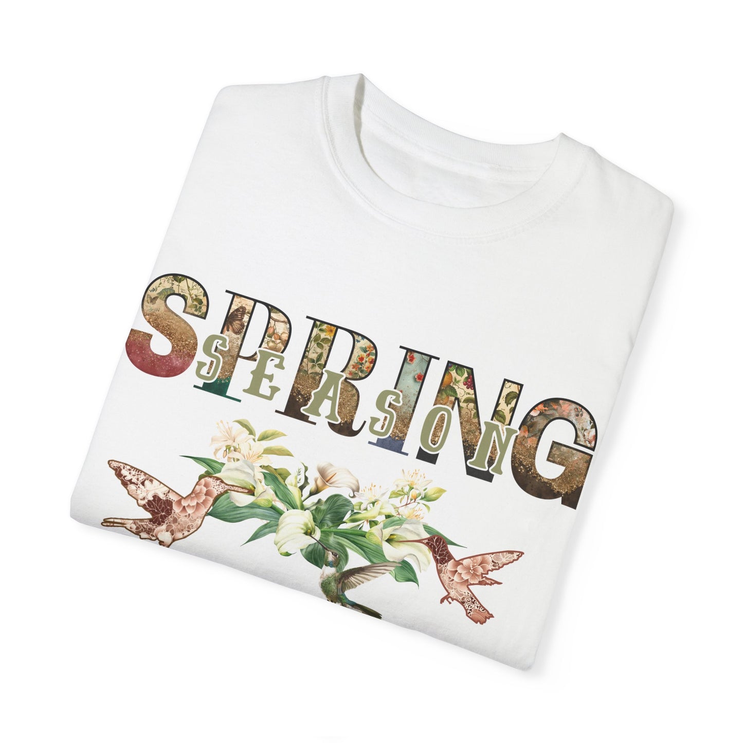 Spring Tee, Unisex Garment-Dyed T-shirt, Short sleeve, Soft Cotton Shirt, Casual Top, Gender-Neutral Shirt, Comfortable Tee for Men and