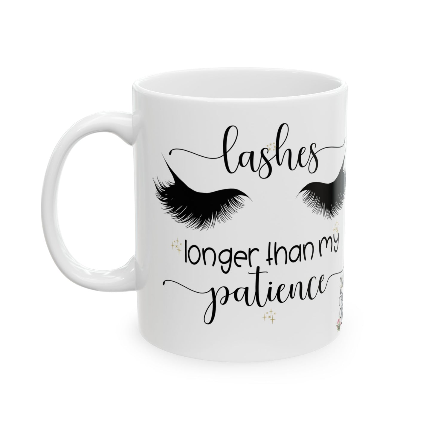 Eyelashes Ceramic Mug, Coffee & Tea Lover Gift, Eyes Lashes Lovers Cup, 11oz, 15oz, Cute Makeup Mug